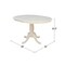 International Concepts Round 36 in Rd Top Pedestal Table, 12 in Leaf, 28.9 inH, Dining Height, Unfinished, 36 W, 36 L K-36RXT - alternate 4